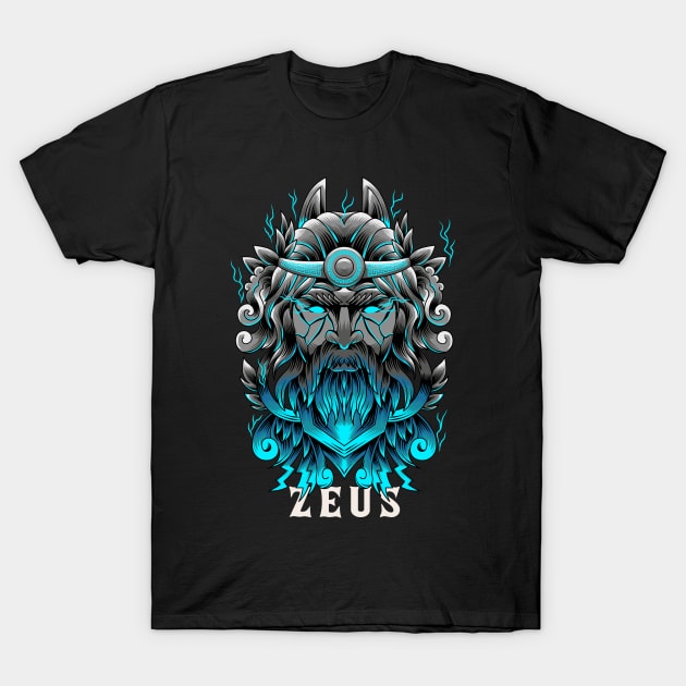 Zeus T-Shirt by Pixel Poetry